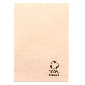 Serviette en papier recyclé 17×17 cm kraft naturel (16000 unités)