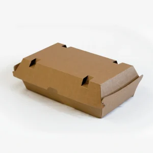 Boîte à hamburger en carton ondulé 24,5x14x7,7cm (200 unités)