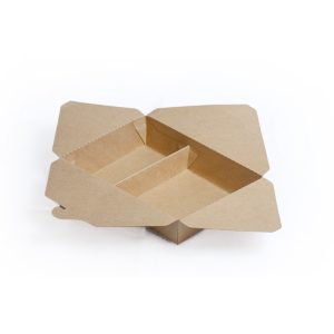 Boîte en carton américaine avec 2 compartiments de 1500ml (200 unités)