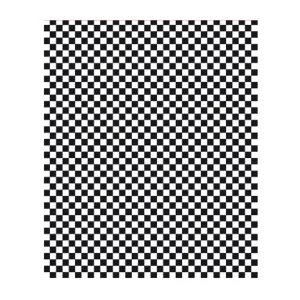 Papier sulfurisé à carreaux noirs et blancs 28×34 cm (1000 unités)